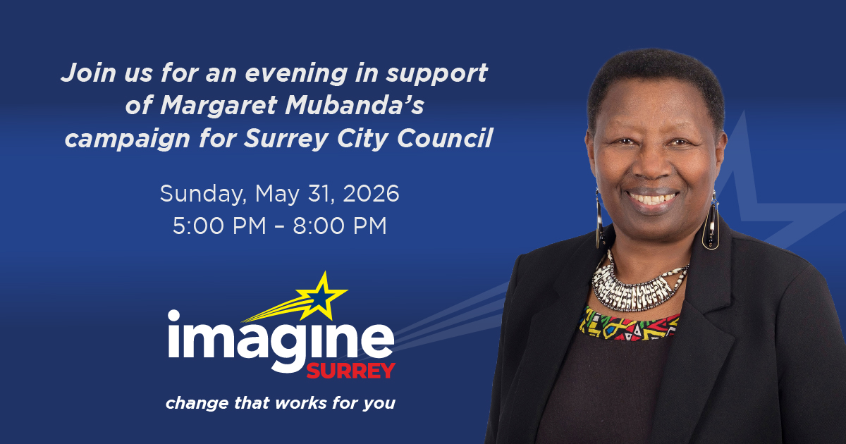 Meet Imagine Surrey Council Candidate, Margaret Mubanda